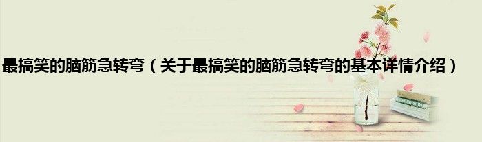 最搞笑的脑筋急转弯（关于最搞笑的脑筋急转弯的基本详情介绍）