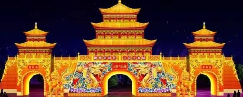 太原古县城灯光秀在哪个位置